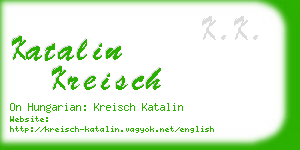 katalin kreisch business card